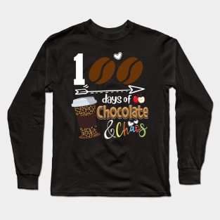 100 days of chocolate chaos 2024 Long Sleeve T-Shirt